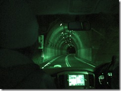 Going into tunnel Night Vision