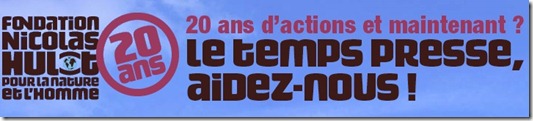 La Fondation Nicolas Hulot a 20 ans